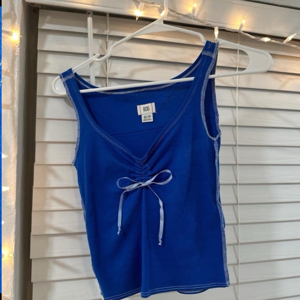 NWOT Urban Outfitters Women's Blue Tank Top Ribbon